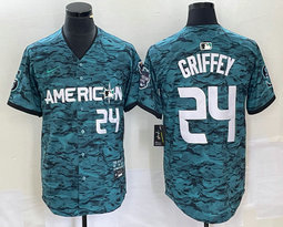 Nike Seattle Mariners #24 Ken Griffey Teal 2023 All-Star Stitched Baseball Jersey
