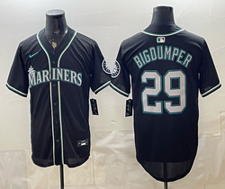Nike Seattle Mariners #29 Biggumper Navy Blue Authentic Stitched MLB Jersey