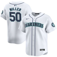 Nike Seattle Mariners #50 Bryce Miller White 2024 Authentic Stitched MLB Jersey