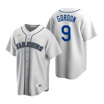 Nike Seattle Mariners #9 Dee Gordon White Cooperstown Collection Game Authentic Stitched MLB jersey