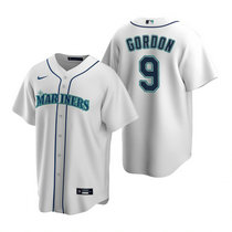 Nike Seattle Mariners #9 Dee Gordon White Game Authentic Stitched MLB jersey