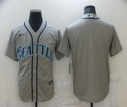 Nike Seattle Mariners Blank Gray Game Authentic Stitched MLB jersey