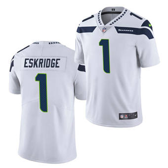Nike Seattle Seahawks #1 D'Wayne Eskridge White Vapor Untouchable Limited Authentic Stitched NFL Jersey