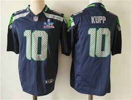 Nike Seattle Seahawks #10 Cooper Kupp Blue Super Bowl LX 60 Patch Jersey