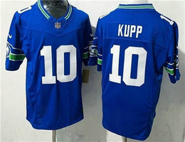 Nike Seattle Seahawks #10 Cooper Kupp Blue Throwback NFL Jersey