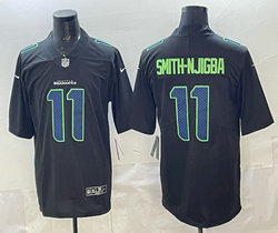 Nike Seattle Seahawks #11 Jaxon Smith-Njigba Black Fashion Stitched Football Jersey