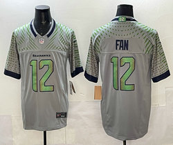 Nike Seattle Seahawks #12 Fan 2025 Gray Rivalries Stitched Football Jersey