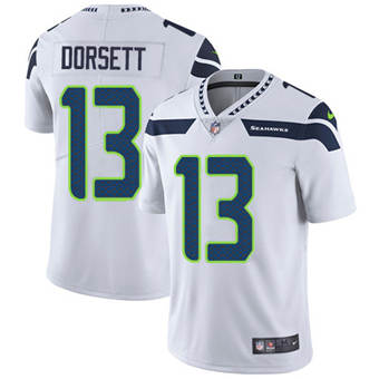 Nike Seattle Seahawks #13 Phillip Dorsett White Vapor Untouchable Authentic Stitched NFL Jersey