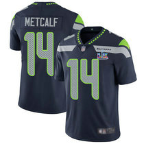 Nike Seattle Seahawks #14 D.K. Metcalf Blue Super Bowl LX 60 Patch Jersey