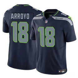 Nike Seattle Seahawks #18 Elijah Arroyo Navy 2025 Draft Authentic Stitched NFL Jersey