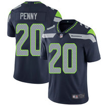 Nike Seattle Seahawks #20 Rashaad Penny 2018 NFL Draft Blue Vapor Untouchable Limited Authentic Stitched NFL Jersey