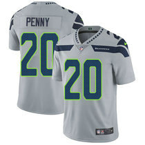 Nike Seattle Seahawks #20 Rashaad Penny Grey Vapor Untouchable Limited Authentic Stitched NFL Jersey
