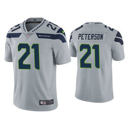 Nike Seattle Seahawks #21 Adrian Peterson Gray Vapor Untouchable Authentic Stitched NFL Jersey