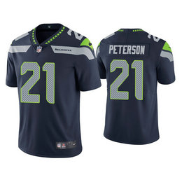 Nike Seattle Seahawks #21 Adrian Peterson Navy Blue Vapor Untouchable Authentic Stitched NFL Jersey