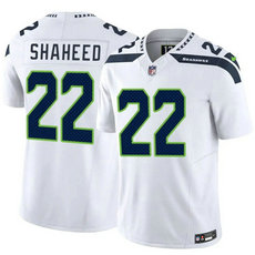 Nike Seattle Seahawks #22 Rashid Shaheed White Vapor Untouchable NFL Jersey