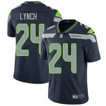 Nike Seattle Seahawks #24 Marshawn Lynch Blue Vapor Untouchable Limited Authentic Stitched NFL Jersey