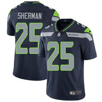 Nike Seattle Seahawks #25 Richard Sherman Blue Vapor Untouchable Limited Authentic Stitched NFL Jersey