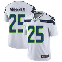Nike Seattle Seahawks #25 Richard Sherman White Vapor Untouchable Limited Authentic Stitched NFL Jersey