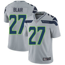 Nike Seattle Seahawks #27 Marquise Blair Gray Vapor Untouchable Limited Authentic Stitched NFL Jersey
