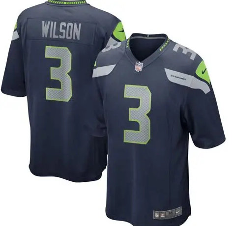 Nike Seattle Seahawks #3 Russell Wilson Blue Vapor Untouchable Authentic Stitched NFL Jersey