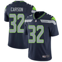 Nike Seattle Seahawks #32 Chris Carson Blue Vapor Untouchable Limited Authentic Stitched NFL Jersey