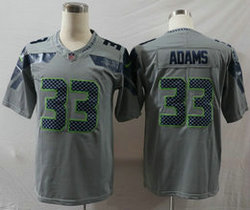 Nike Seattle Seahawks #33 Jamal Adams Gray Vapor Untouchable Authentic Stitched NFL Jersey