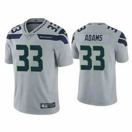Nike Seattle Seahawks #33 Jamal Adams Gray Vapor Untouchable Authentic Stitched NFL Jersey