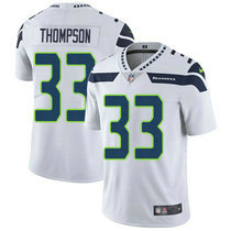 Nike Seattle Seahawks #33 Tedric Thompson White Vapor Untouchable Limited Authentic Stitched NFL Jersey
