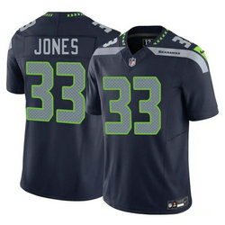 Nike Seattle Seahawks #33 Velus Jones Navy 2026 Authentic Stitched NFL Jersey
