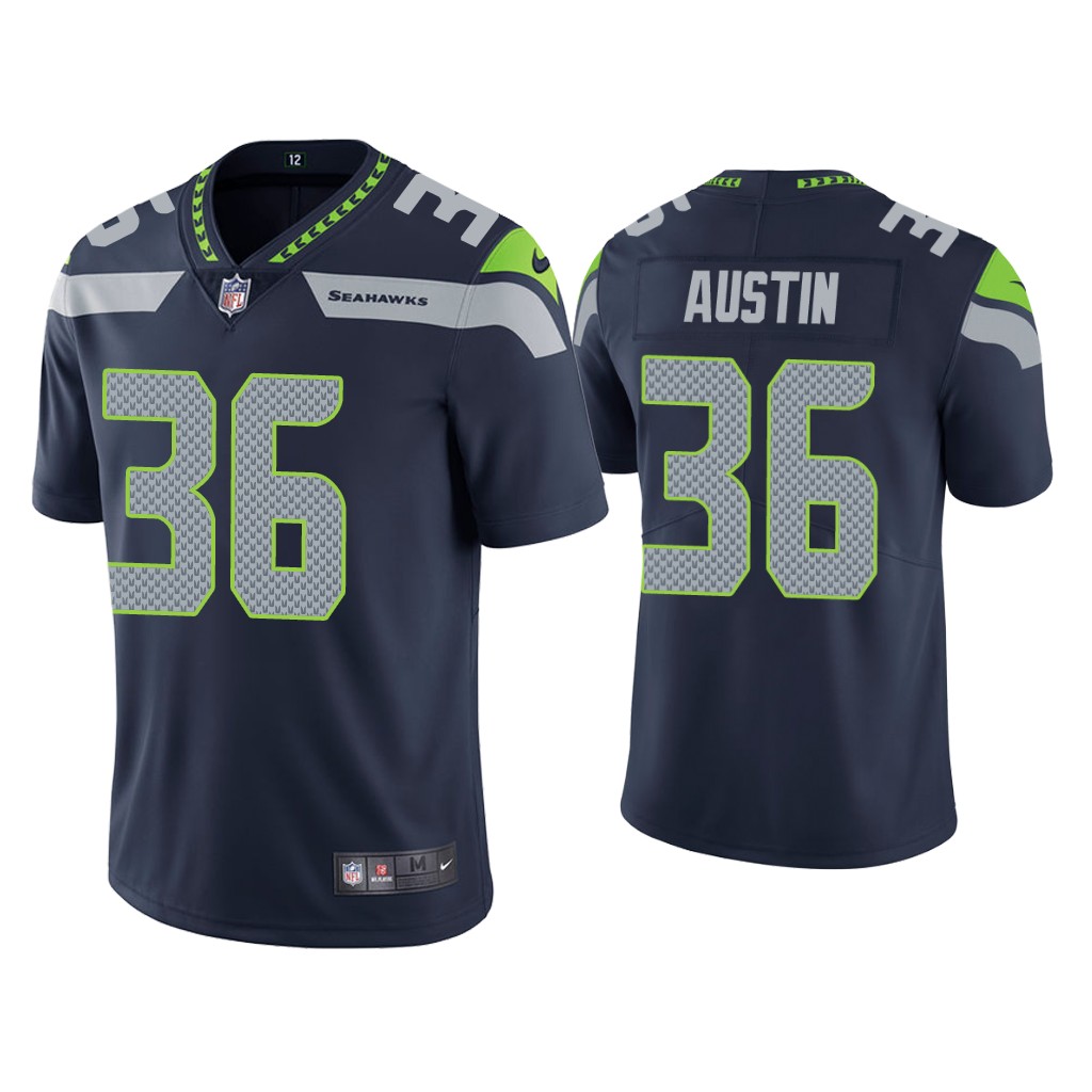 Nike Seattle Seahawks #36 Bless Austin Blue Vapor Untouchable Limited Authentic Stitched NFL Jersey