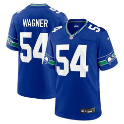 Nike Seattle Seahawks #54 Bobby Wagner Blue Throwback Vapor Untouchable Authentic Stitched NFL Jersey.webp