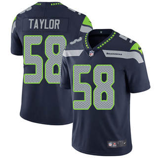 Nike Seattle Seahawks #58 Darrell Taylor Blue Vapor Untouchable Authentic Stitched NFL Jersey