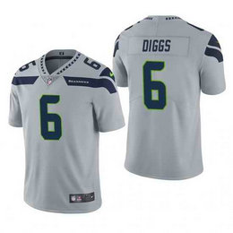 Nike Seattle Seahawks #6 Quandre Diggs Gray Vapor Untouchable Authentic Stitched NFL Jersey