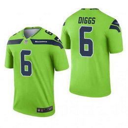 Nike Seattle Seahawks #6 Quandre Diggs Green Vapor Untouchable Authentic Stitched NFL Jersey