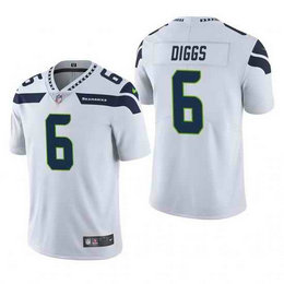 Nike Seattle Seahawks #6 Quandre Diggs White Vapor Untouchable Authentic Stitched NFL Jersey