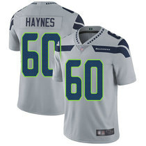 Nike Seattle Seahawks #60 Phil Haynes Grey Vapor Untouchable Limited Authentic Stitched NFL Jersey