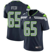 Nike Seattle Seahawks #65 Germain Ifedi Blue Vapor Untouchable Limited Authentic Stitched NFL Jersey