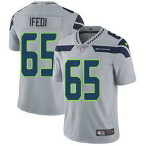 Nike Seattle Seahawks #65 Germain Ifedi Grey Vapor Untouchable Limited Authentic Stitched NFL Jersey
