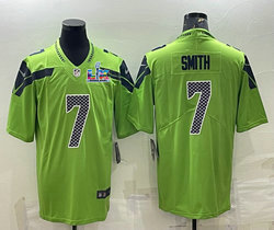 Nike Seattle Seahawks #7 Geno Smith Green Super Bowl LX 60 Patch Jersey
