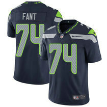 Nike Seattle Seahawks #74 George Fant Blue Vapor Untouchable Limited Authentic Stitched NFL Jersey