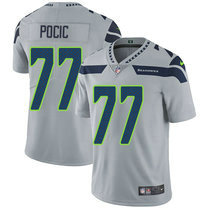 Nike Seattle Seahawks #77 Ethan Pocic Grey Vapor Untouchable Limited Authentic Stitched NFL Jersey