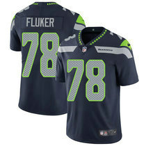 Nike Seattle Seahawks #78 D.J. Fluker Blue Vapor Untouchable Limited Authentic Stitched NFL Jersey