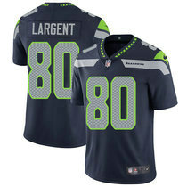 Nike Seattle Seahawks #80 Steve Largent Blue Vapor Untouchable Limited Authentic Stitched NFL Jersey FG