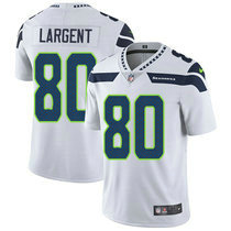 Nike Seattle Seahawks #80 Steve Largent White Vapor Untouchable Limited Authentic Stitched NFL Jersey FG