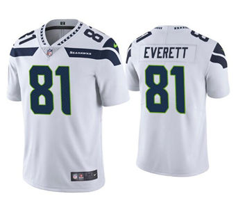 Nike Seattle Seahawks #81 Gerald Everett White Vapor Untouchable Limited Authentic Stitched NFL Jersey