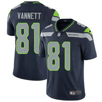 Nike Seattle Seahawks #81 Nick Vannett Blue Vapor Untouchable Limited Authentic Stitched NFL Jersey