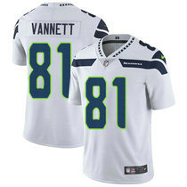 Nike Seattle Seahawks #81 Nick Vannett White Vapor Untouchable Limited Authentic Stitched NFL Jersey