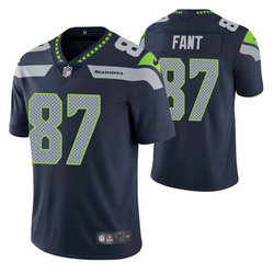 Nike Seattle Seahawks #87 Noah Fant Blue Vapor Untouchable Authentic Stitched NFL Jersey