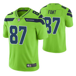 Nike Seattle Seahawks #87 Noah Fant Green Rush Limited Authentic Stitched NFL Jersey