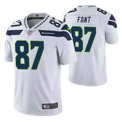 Nike Seattle Seahawks #87 Noah Fant White Vapor Untouchable Authentic Stitched NFL Jersey